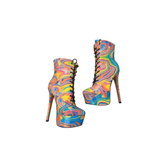 None Shoes - Colorful Women's Platform Boots
